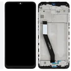 Дисплей з сенсорним екраном (модуль) Xiaomi Redmi 9, Poco M2, чорний з рамкою, переклеювання