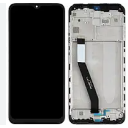 Дисплей с сенсорным экраном (модуль) Xiaomi Redmi 9, Poco M2, черный с рамкой, переклейка