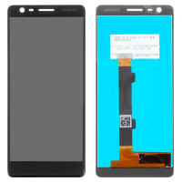 Дисплей з сенсорним екраном (модуль) Nokia 3.1 Dual Sim TA-1057/TA-1063, чорний