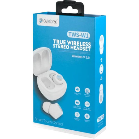Бездротові навушники Bluetooth Celebrat W1 (Білий / White)
