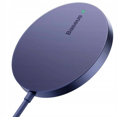 Беспроводная зарядка Wireless charger Baseus Simple Mini 3 Magnetic 15W (CCJJ040205) Dusty Purple
