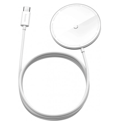 Бездротова зарядка Baseus Simple Mini Magnetic (WXJK-F02) White