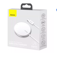 Бездротова зарядка Baseus Simple Mini Magnetic (WXJK-F02) White