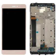 Дисплей з сенсорним екраном (модуль) Xiaomi Redmi Note 4, з рамкою, золотий