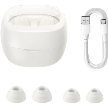 Беспроводные наушники Bluetooth Baseus Bowie WM02 True Wireless Earphones Creamy White