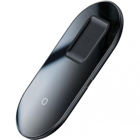Бездротова зарядка Baseus Simple 2in1 Pro Edition (WXJK-C01) (Phone + Pods) (Чорний \ Black)