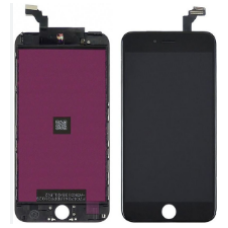 Дисплей з сенсорним екраном (модуль) iPhone 6 Plus, чорний, переклеювання