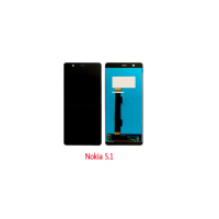 Дисплей с сенсорным экраном (модуль) Nokia 5.1, черный (Класс А)