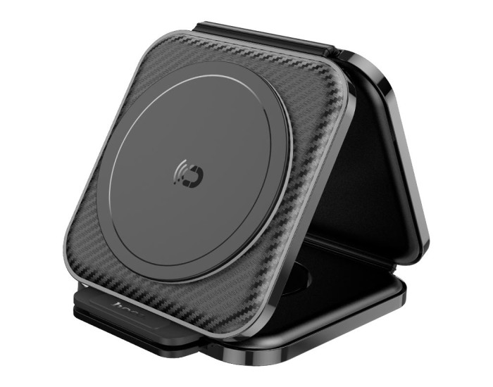 Бездротове зарядка Hoco CQ4 Unique 3-in-1 Black