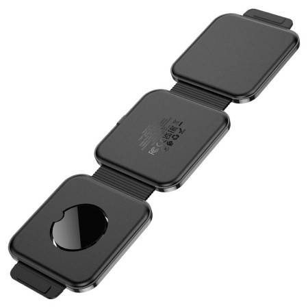 Беспроводное зарядка Hoco CQ4 Unique 3-in-1 Black