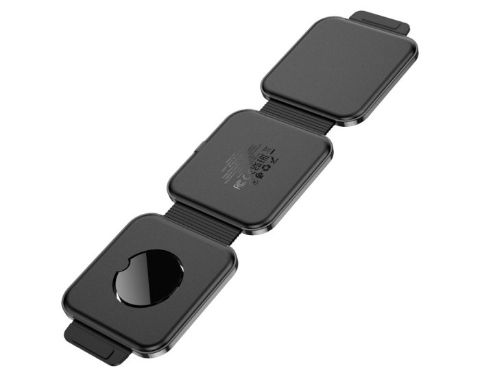 Бездротове зарядка Hoco CQ4 Unique 3-in-1 Black