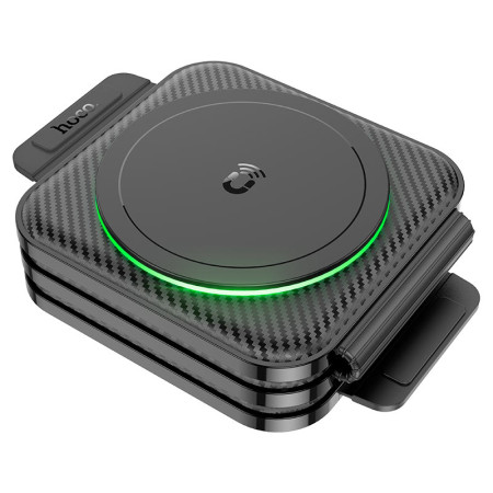 Беспроводное зарядка Hoco CQ4 Unique 3-in-1 Black