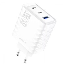 Сетевое зарядное устройство Proove Speed Surge Gan 65W (USB+2Type-C) (Белый \ White)