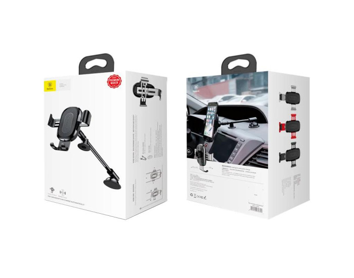 Автодержатель Baseus Heukji Wireless Gravity Car Mount (WXZT-01) Black