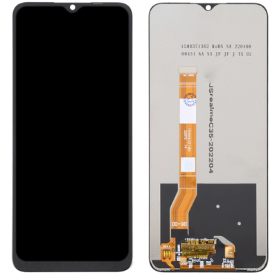 Дисплей з сенсорним екраном (модуль) Oppo A57s / A17 / A17k / A57 / A77 / A77s, чорний, оригінал