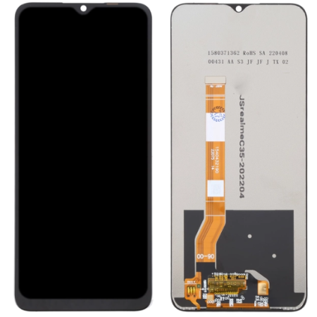 Дисплей с сенсорным экраном (модуль) Oppo A57s / A17 / A17k / A57 / A77 / A77s, черный, оригинал