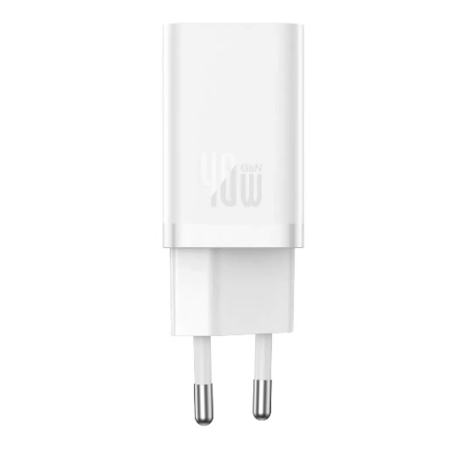 Сетевое зарядное устройство 2Type-C Baseus GaN5 40W (CCGP180102) (Белый \ White)