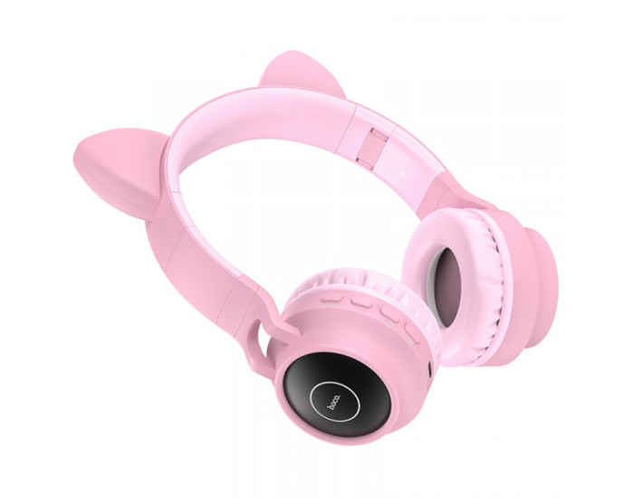 Бездротові навушники Bluetooth Hoco W27 Cat Ear Pink