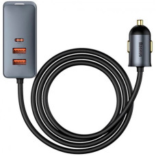Автомобільне зарядний пристрій Baseus (3USB+1Type-C) Share Together Extension Cord 120W(CCBT-B0G)(Серый)