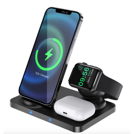 Беспроводная зарядка Hoco CW33 Ultra-Charge 3in1