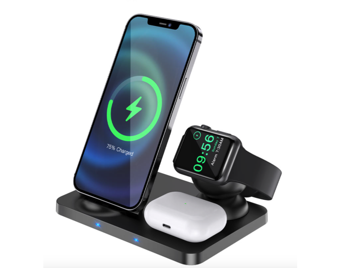 Беспроводная зарядка Hoco CW33 Ultra-Charge 3in1