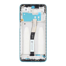 Дисплей з сенсорним екраном (модуль) Xiaomi Redmi Note 9 Pro, Note 9S синій з рамкою