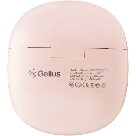 Беспроводные наушники Bluetooth Headset Gelius Pro Basic GP-TWS011 (Розовый / Pink)