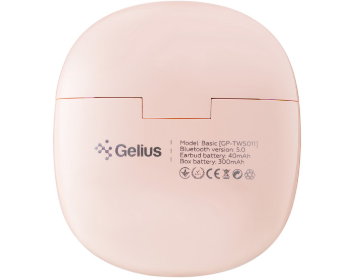 Беспроводные наушники Bluetooth Headset Gelius Pro Basic GP-TWS011 (Розовый / Pink)