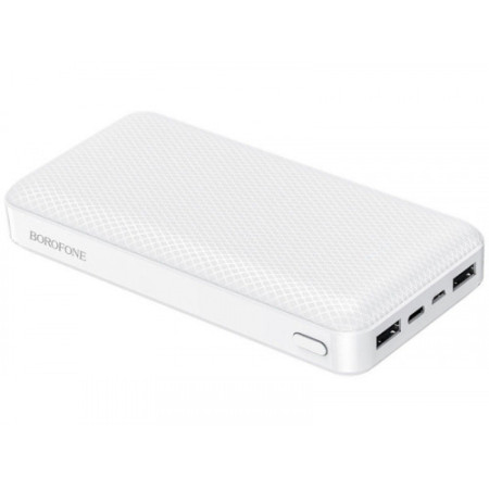 Портативная батарея (Power Bank) Borofone BJ3A Minimalist 20000mAh, (Белый / White)