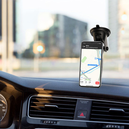 Автодержатель магнитный с безпроводной зарядкой Borofone BH35 (Wireless Charger) (Черный / Black)