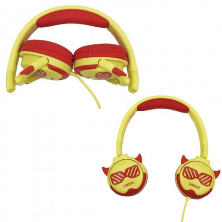 Детские наушники 3,5 Celebrat A25 children headset Red