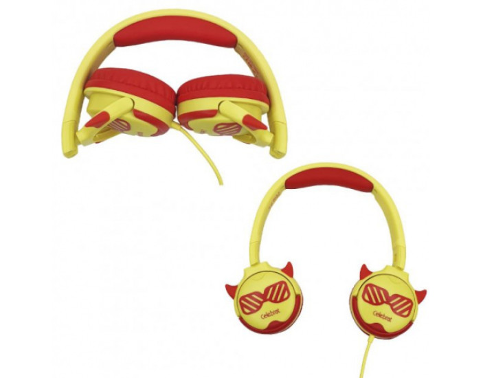 Детские наушники 3,5 Celebrat A25 children headset Red