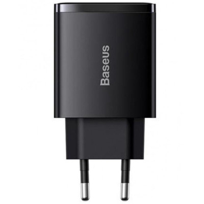 Сетевое зарядное устройство 2USB+Type-C Baseus Compact Quick Charger 30W (EUCCXJ-E01) Black