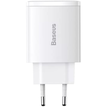 Сетевое зарядное устройство Baseus Quick Charger (2U+C 30W) EU (CCXJ-E02) White
