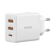 Мережеве зарядний пристрій Baseus Cube Fast Charger 2U+C 30W EU Cluster (P10111402213-00) Білий