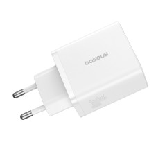 Мережеве зарядний пристрій Baseus Cube Fast Charger 2U+C 30W EU Cluster (P10111402213-00) Білий