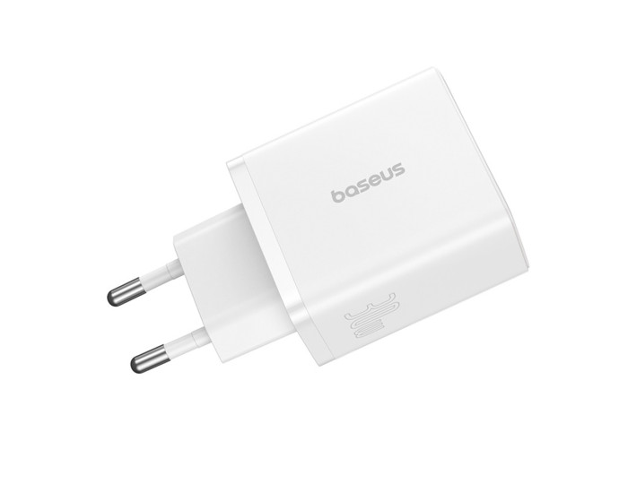 Мережеве зарядний пристрій Baseus Cube Fast Charger 2U+C 30W EU Cluster (P10111402213-00) Білий