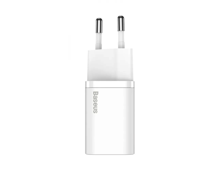 Мережеве зарядний пристрій Baseus Cube Fast Charger (Type-C+USB-A) 30W EU Cluster (P10111404213-00) (Білий  White)