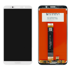 Дисплей з сенсорним екраном (модуль) Huawei Y5 (2018), Y5 Prime (2018), Honor 7A, Білий з лого Huawei