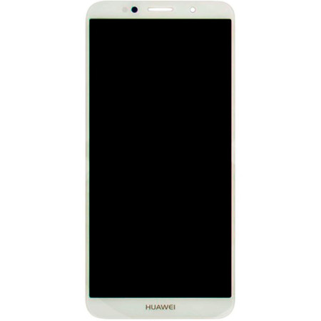 Дисплей с сенсорным экраном (модуль) Huawei Y5 (2018), Y5 Prime (2018), Honor 7A, белый с лого Huawei