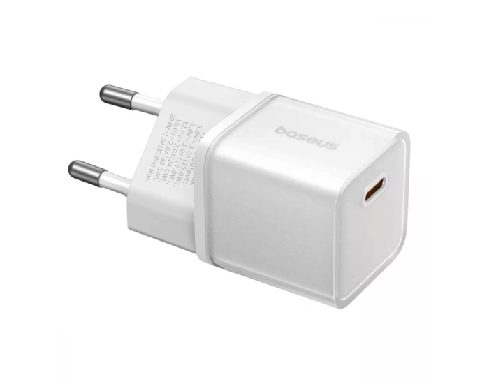 Мережеве зарядний пристрій Baseus GaN5S 30W 1Type-C (P10162504213-00) White