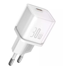 Мережеве зарядний пристрій Baseus GaN5S 30W 1Type-C (P10162504213-00) White