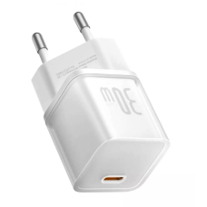 Мережеве зарядний пристрій Baseus GaN5S 30W 1Type-C (P10162504213-00) White