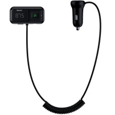 Автомобільний FM-Модулятор Baseus T-Typed S16 Bluetooth MP3/Charger (CCTM-E01) Black