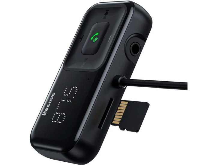 Автомобильный FM-Модулятор Baseus T-Typed S16 Bluetooth MP3/Charger (CCTM-E01) Black