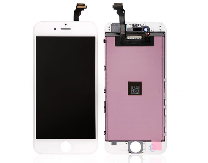 Дисплей з сенсорним екраном (модуль) iPhone 6G, білий, High Copy