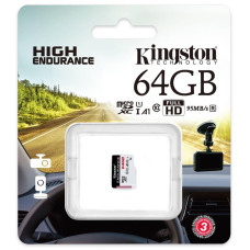 Карта памяти Kingston MicroSD 64GB Endurance A1 (UHS-1 U1) + (R-95Mb/s)