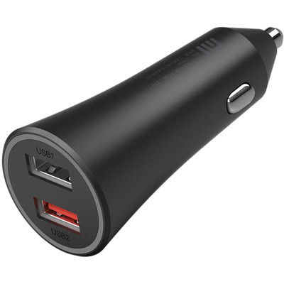 Автомобильное зарядное устройство Xiaomi Car Charger (2 USB/37W) Black(CC06ZM/GDS4131CN/GD4147GL)