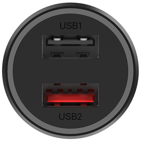 Автомобильное зарядное устройство Xiaomi Car Charger (2 USB/37W) Black(CC06ZM/GDS4131CN/GD4147GL)