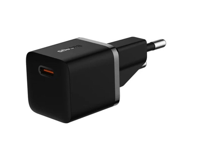 Мережеве зарядний пристрій Baseus GaN5 Fast Charger (mini) 1C 25W з кабелем Type-C to Type-C (P10110909113) (Cluster Black)